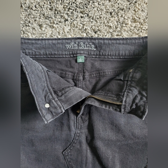 Bundle Only :  WILD FABLE LIGHT BLACK SKIRT 6 JEAN DENIM MINI RAW CUT HEM SHORT - Picture 5 of 6